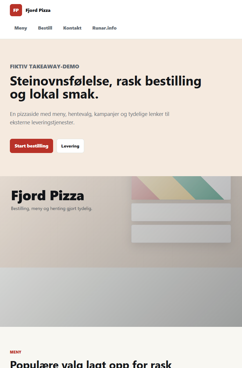 Fjord Pizza demo